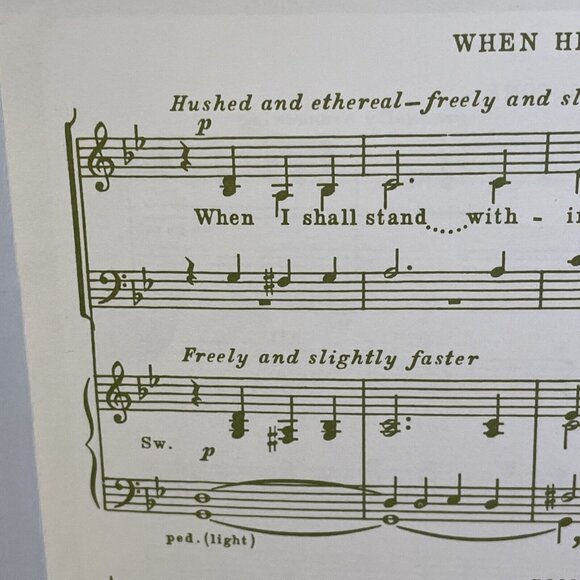 When He Shall Come SATB Piano Sheet Music 1971 Singspiration ZJP7294 Gospel - Picture 7 of 7